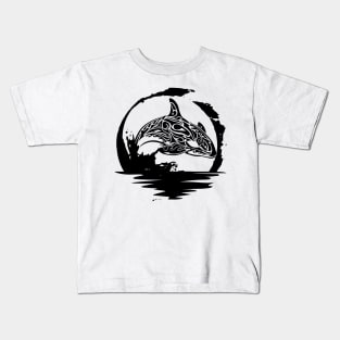 Killer whale, Sunset, Environment, Planet, Ocean Kids T-Shirt